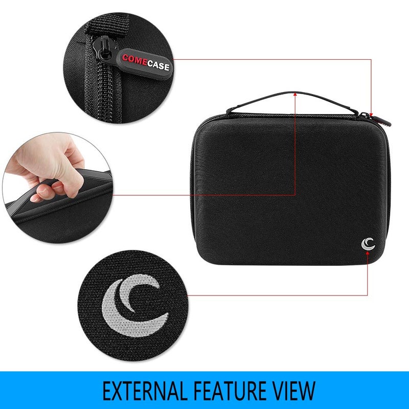 Comecase Battery Organizer Storage Box Case Holder for 48 x AA, 48 x AAA Total 96 Batteries with Battery Tester, Extra 2 Pockets for Other Accessories - Image 2